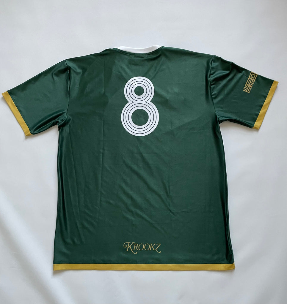 Retro Soccer Jersey Emerald