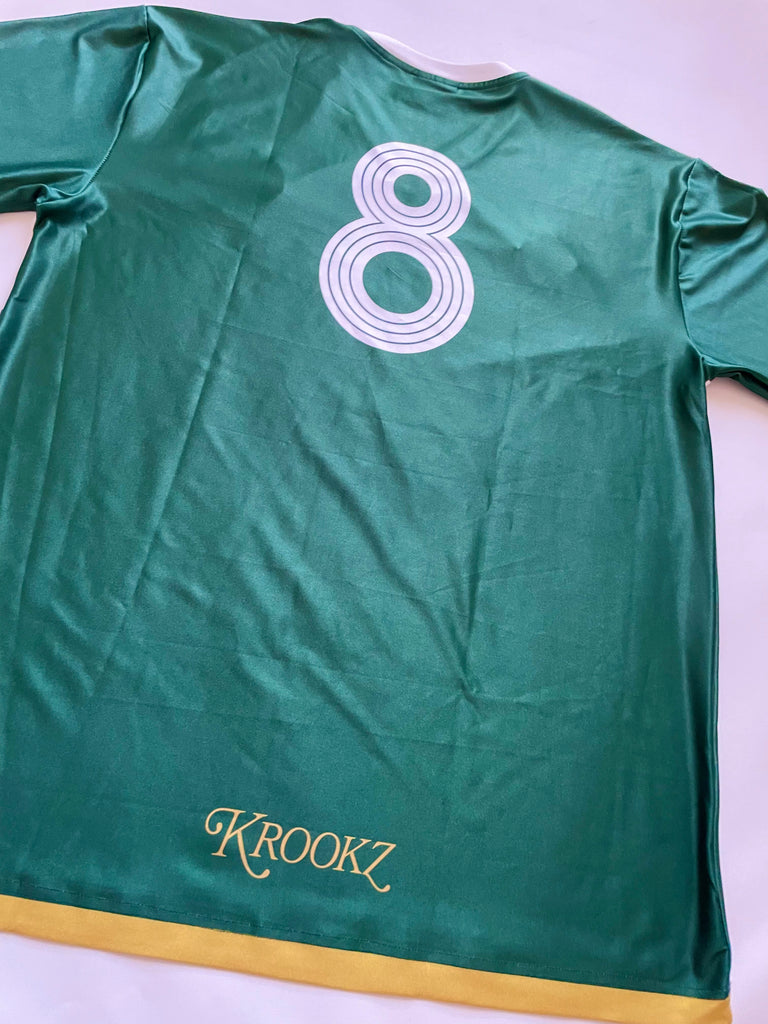 Retro Soccer Jersey Emerald